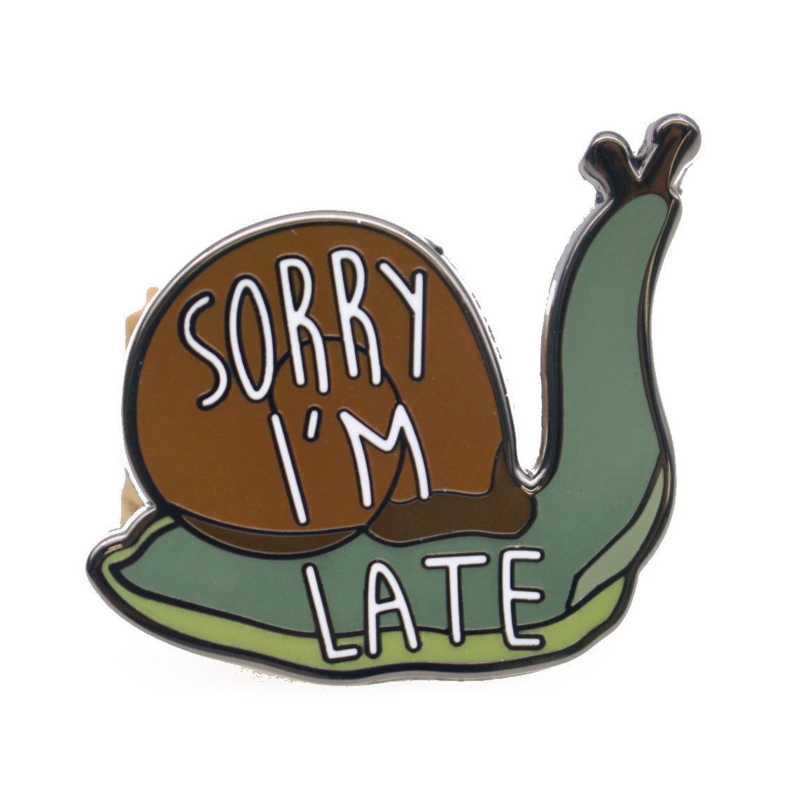 Sorry I'm Late Enamel Pin - Cute Apology Gift for Friends & Coworkers - Perfect for Backpacks, Jackets & Laptop Bags
