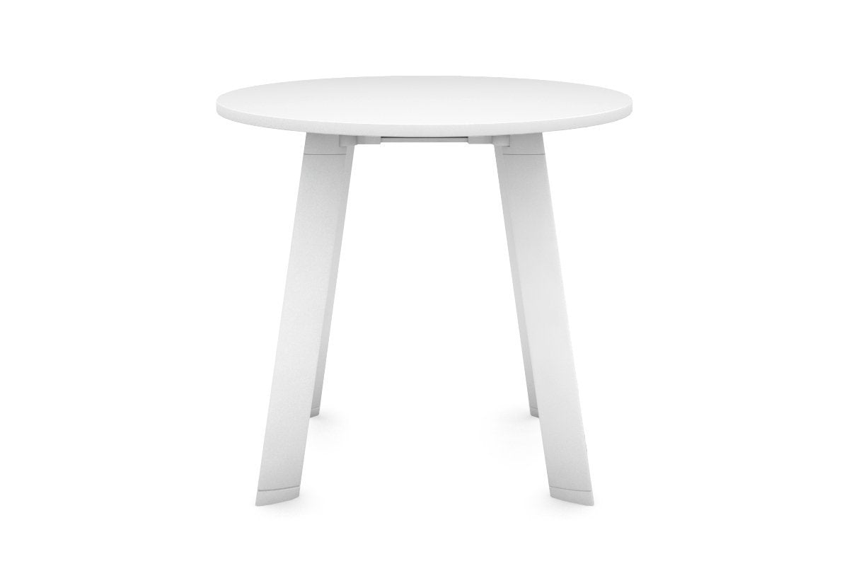 White Round Switch Dry Bar Table Frame - Perfect for Home Bars, Living Rooms & Outdoor Entertaining