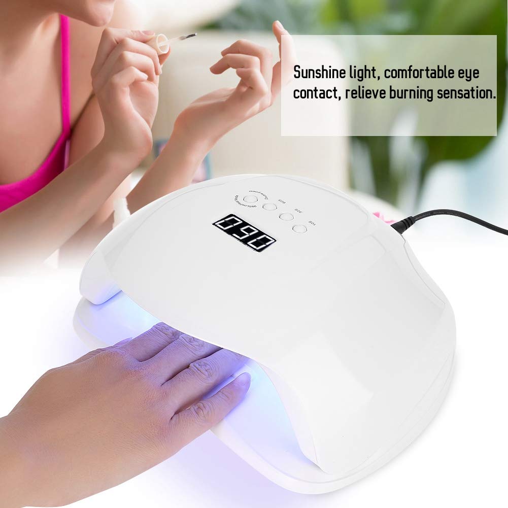 54W LED Nail Lamp - Professional UV/LED Nail Dryer for Gel Polish Curing, Dual Light Source Manicure Tool for Home & Salon Use, Perfect for DIY Nail Art and Professional Manicures