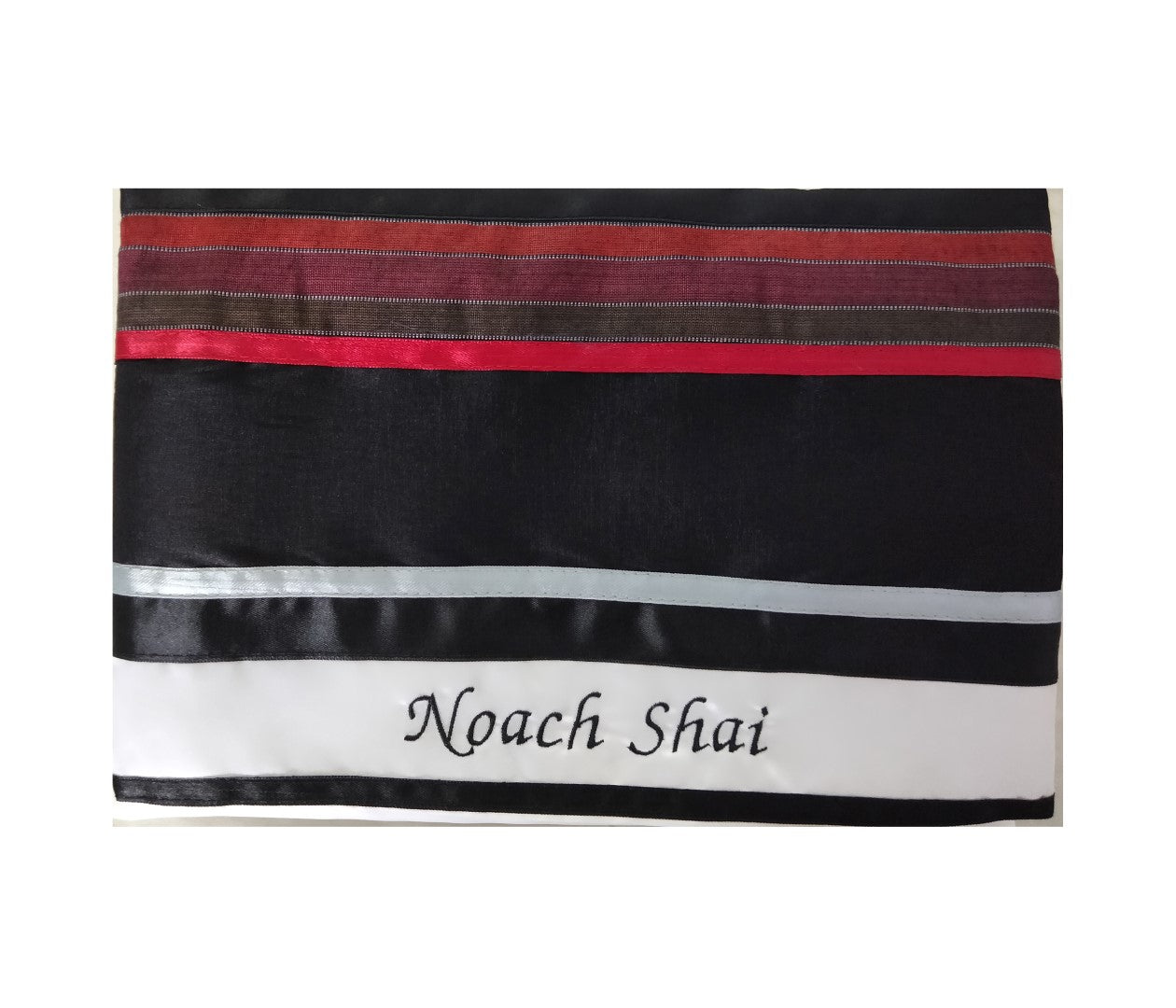 Red and Black Tallit Bag for Bar Mitzvah - Personalized Prayer Shawl Storage Pouch - Perfect for Synagogue, Jewish Ceremonies & Gift Giving
