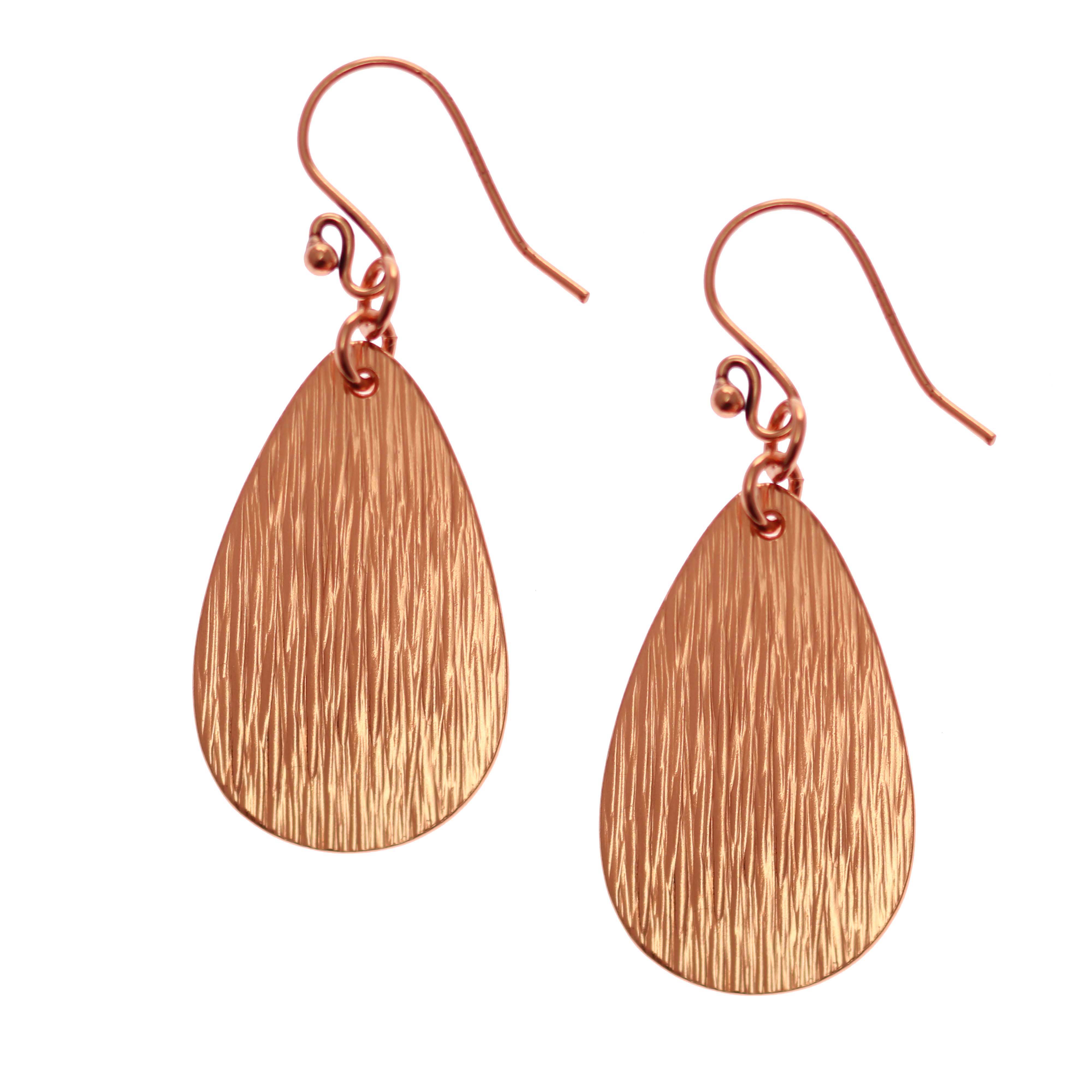 Stylish Bark Embossed Large Teardrop Earrings for Women | Boho Chic Statement Jewelry | Perfect for Parties, Weddings & Everyday Wear