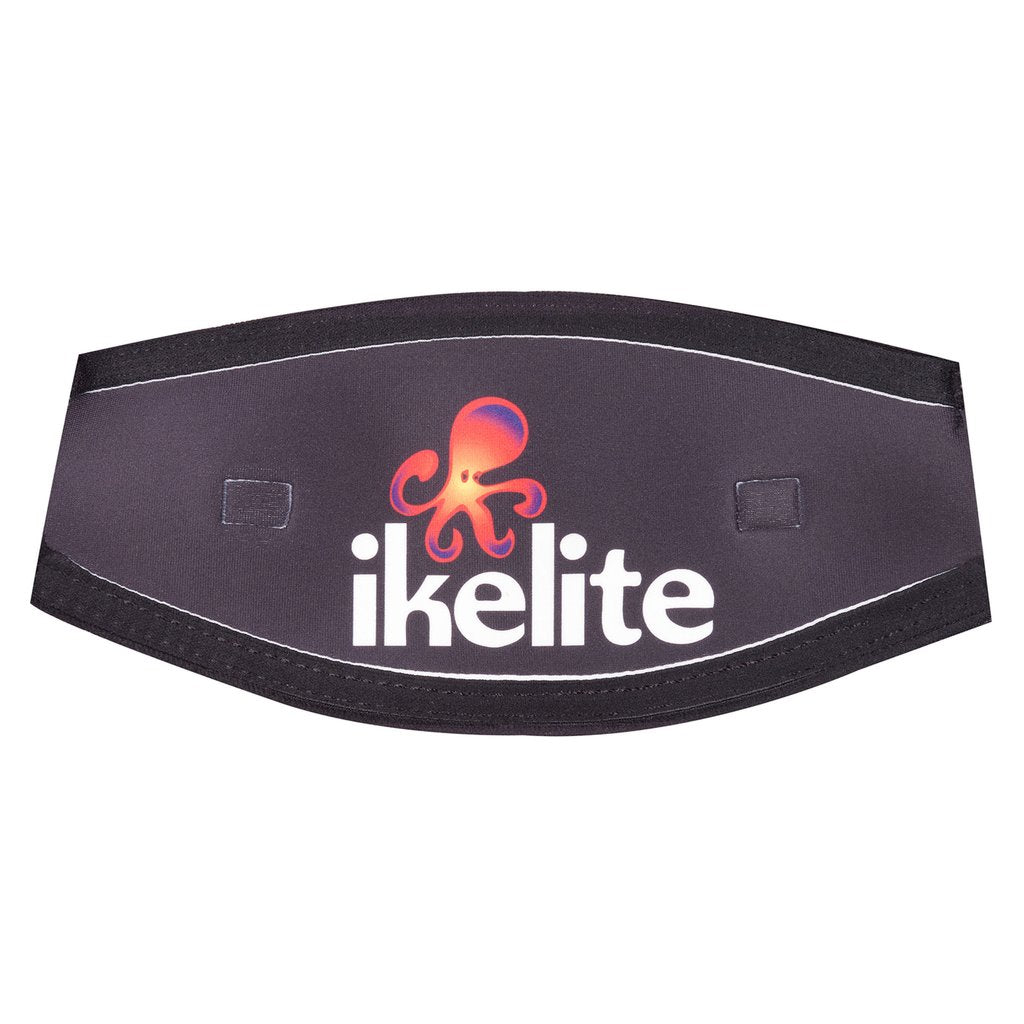 Ikelite Velcro Scuba Diving Mask Strap Cover with Logo - Secure & Comfortable Fit for Snorkeling, Diving & Water Sports