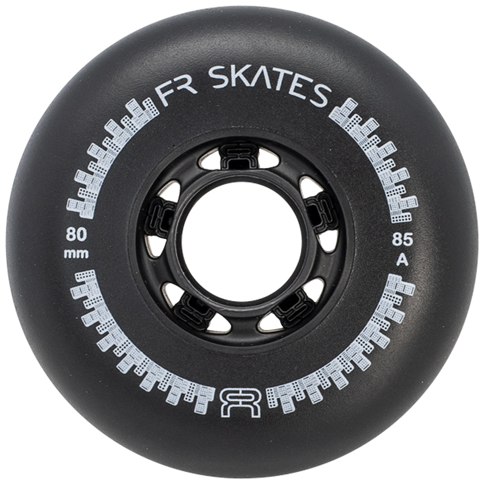 FR Downtown 80mm High Performance Inline Skate Wheels - 4 Pack Set for Speed Skating, Fitness Rollerblading & Outdoor Sports