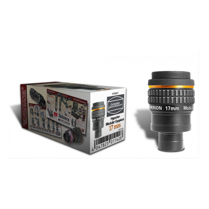 Baader Planetarium 17mm Hyperion Telescope Eyepiece - Premium Wide Angle Lens for Astronomy Observation, Stargazing & Astrophotography - Compatible with Most Telescopes for Clear Night Sky Viewing