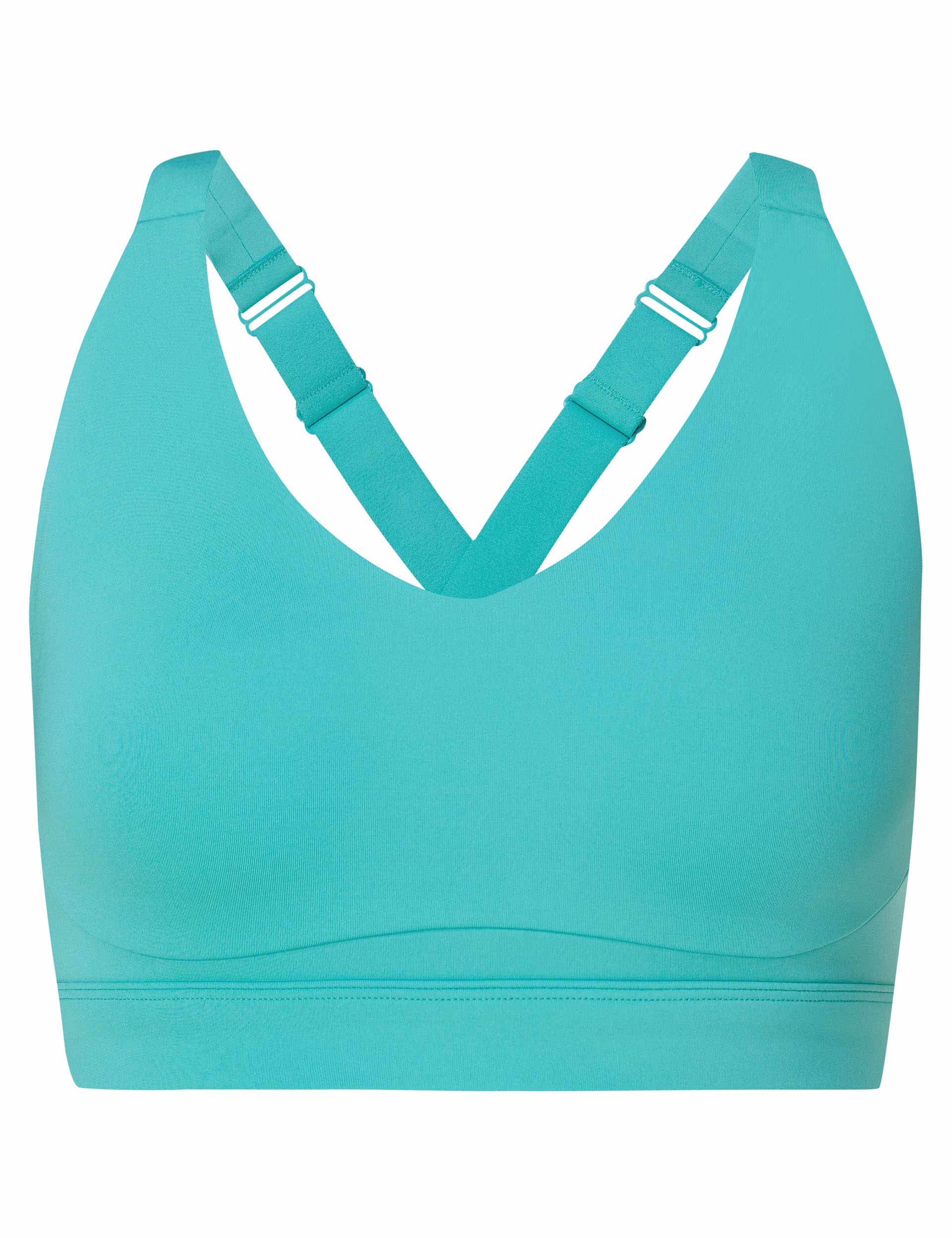 Power Pulse Bra - Ripple Blue | High Support Sports Bra for Running & Yoga | Breathable & Comfortable Activewear for Women