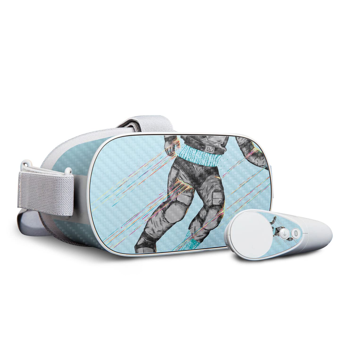 Premium Carbon Fiber Skin for Oculus Go - Black Hole Design | Protective & Durable Textured Cover | Easy to Apply & Remove | Made in USA | Perfect for Gaming, VR Protection & Style Customization