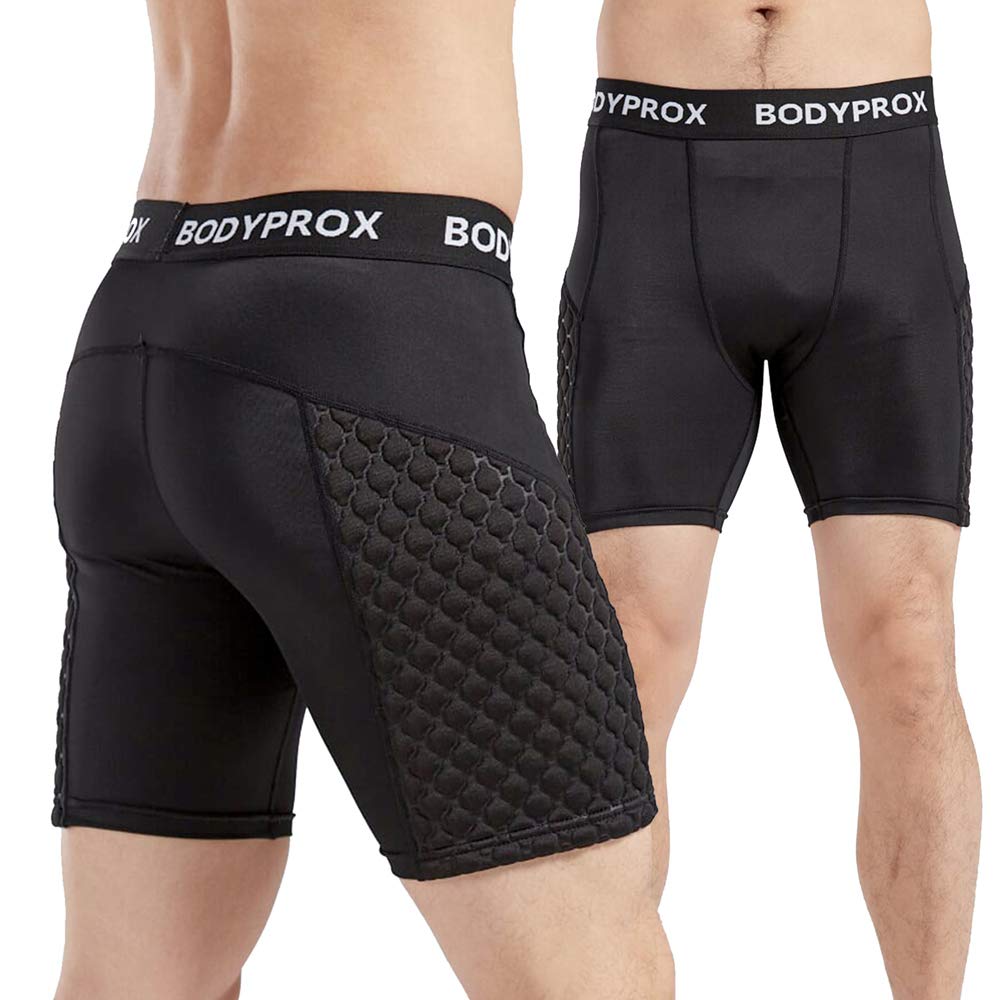 Bodyprox Men's Baseball Sliding Shorts with Compression & Padded Protection - Breathable Performance Slider Shorts for Baseball, Softball, and Training - Perfect for Base Running, Sliding, and Sports Activities