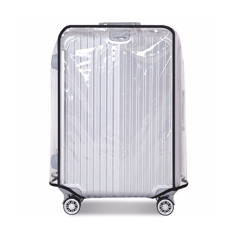 Everyfit Clear PVC Waterproof Luggage Cover Protector - 22 Inch Suitcase Protector for Travel, Airplane & Baggage Protection - Durable & Transparent Design for Easy Identification