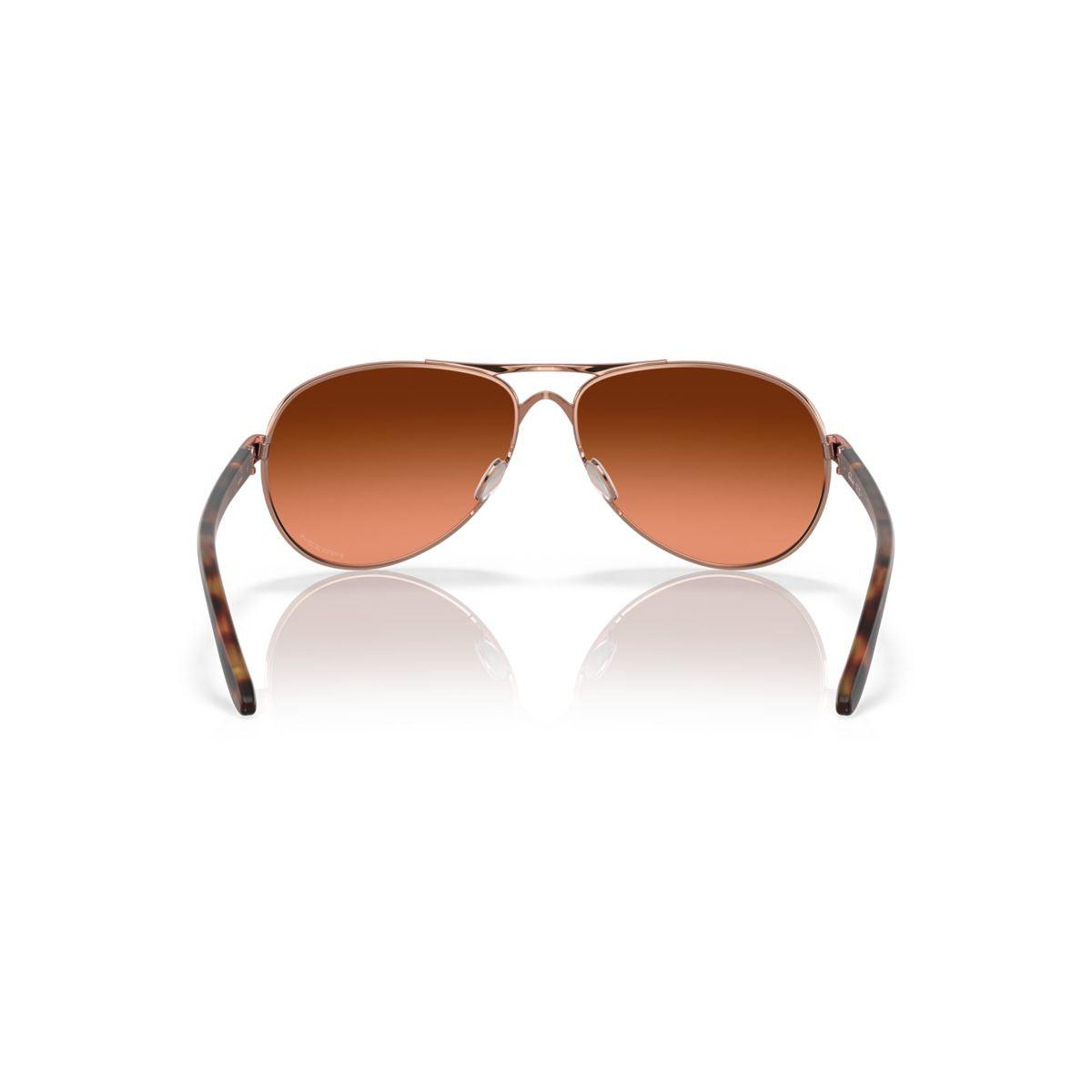 Oakley Feedback Sunglasses Rose Gold/Prizm Brown Gradient 0OO4079 407946 - Stylish UV Protection for Outdoor Sports & Driving