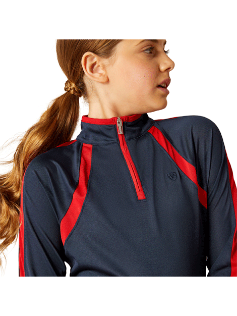 Ariat Youth Sunstopper UPF 50+ Long Sleeve Shirt - Breathable UV Protection for Kids Outdoor Activities, Hiking, and Sports
