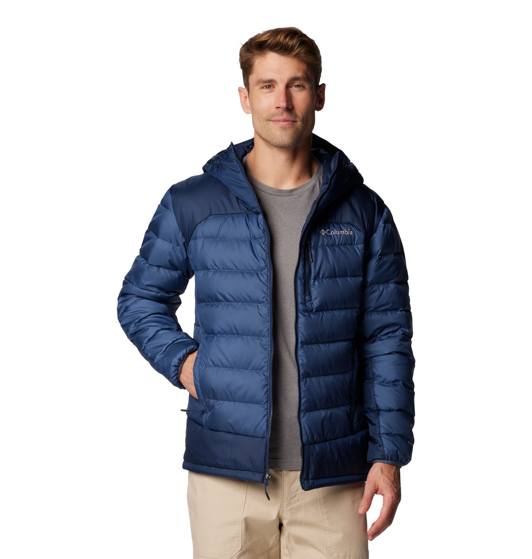 Columbia Men's Autumn Park™ II Down Hooded Jacket - Lightweight Insulated Winter Coat for Hiking, Camping & Outdoor Activities