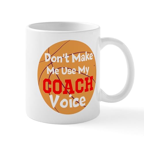 White - Dont Make Me Use My Coach Voice Mugs