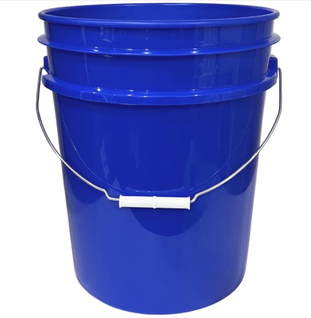 House Naturals 5 Gallon Food Grade Plastic Buckets - BPA Free, Airtight Lid, Stackable Design - Made in USA (Pack of 4) - Perfect for Bulk Food Storage, Home Brewing, Emergency Preparedness & DIY Projects