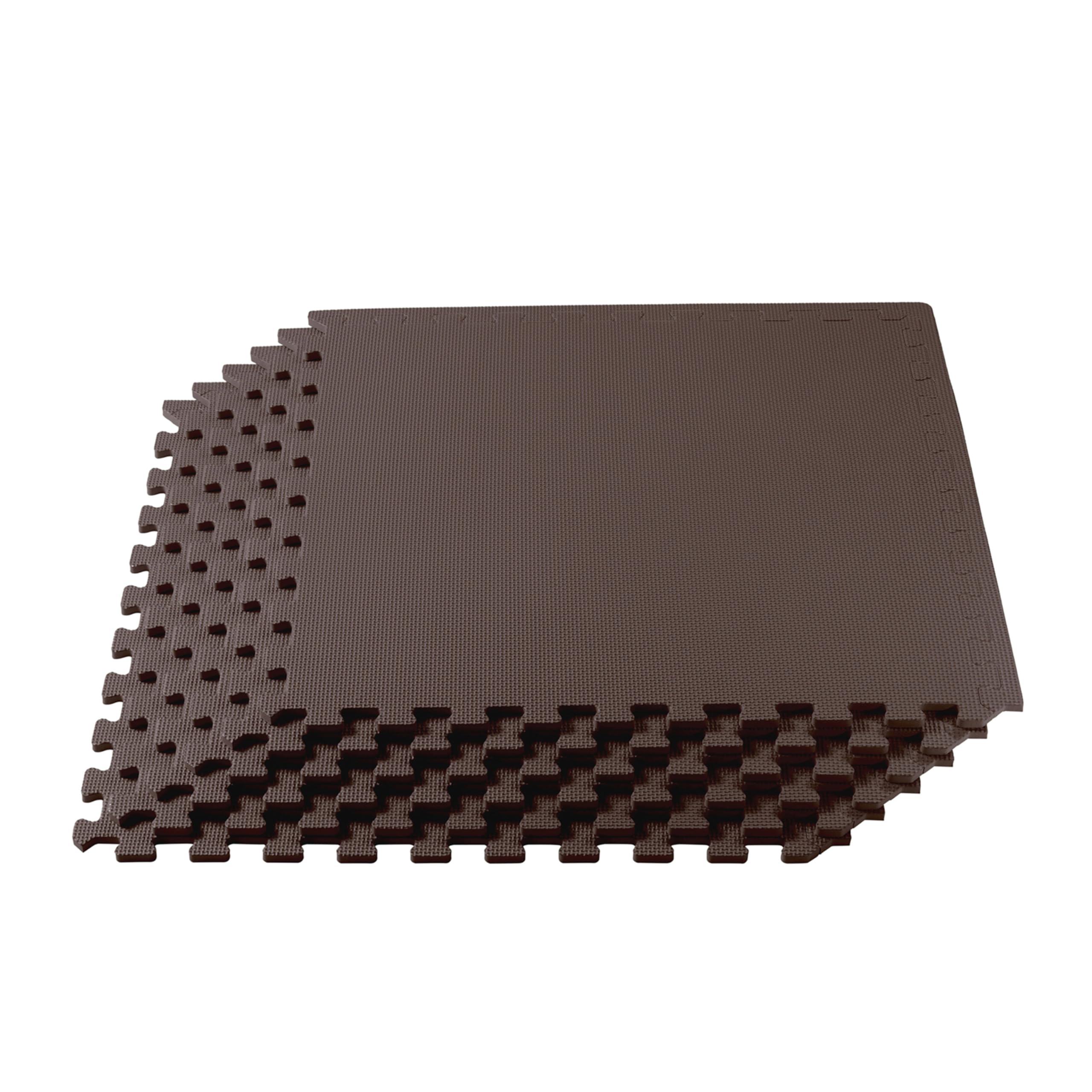 3/8 Inch Thick High-Density Exercise Floor Mat - Non-Slip Gym Mats for Home Workouts, Yoga & Fitness - Ideal for Home Gym, Garage Workouts & Martial Arts Training