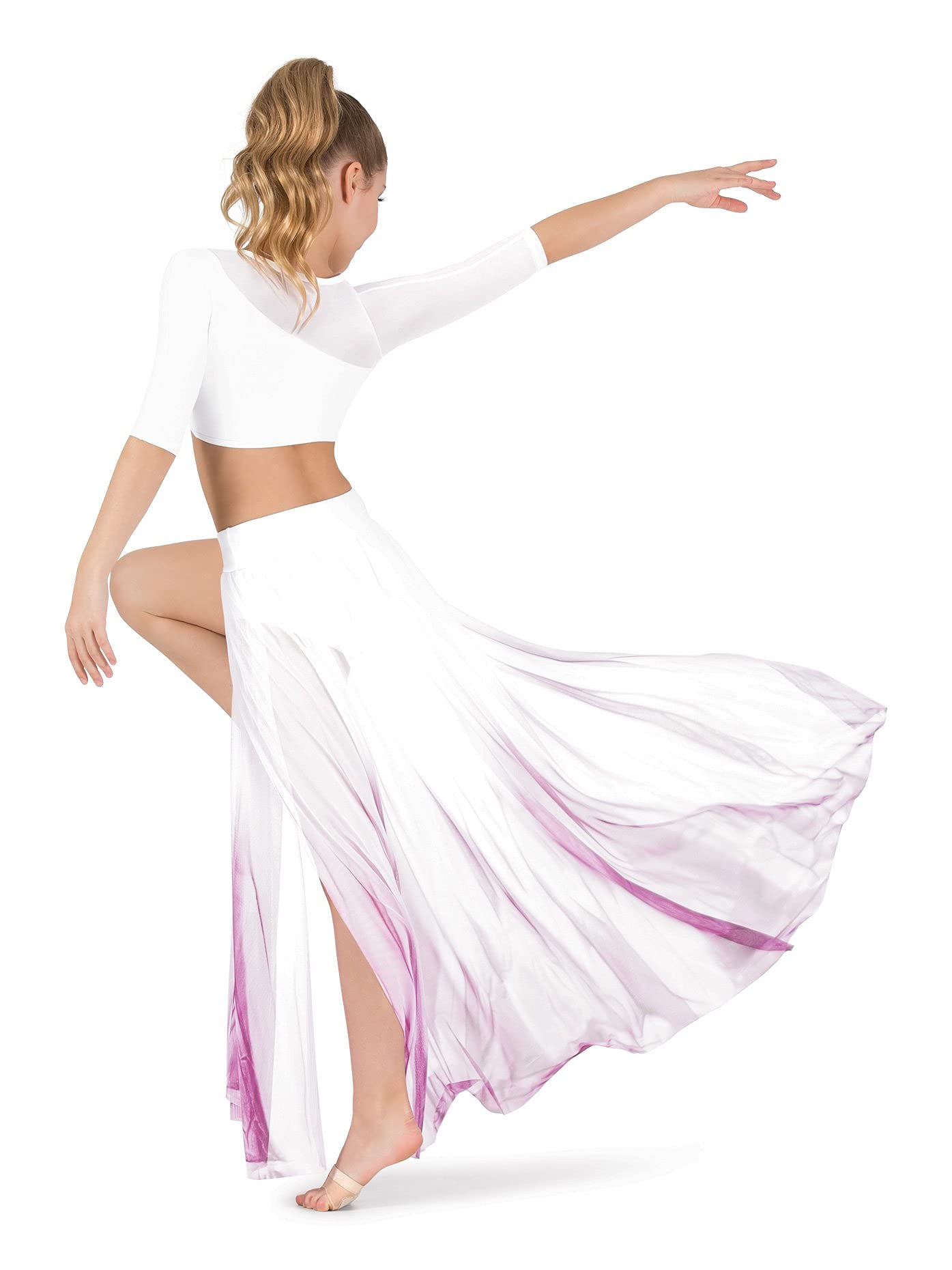 Hand-Painted Watercolor Floral Maxi Skirt for Women - Boho Chic Long Skirt for Beach, Summer, and Casual Wear
