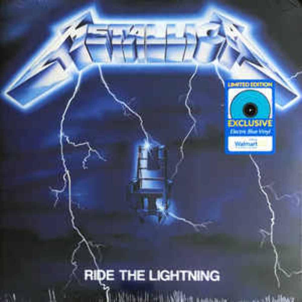Metallica - Ride The Lightning Exclusive Vinyl Record | Limited Edition Electric Blue Color | Perfect for Music Collectors & Rock Fans | Great for Home Decor, Gifts & Vinyl Enthusiasts