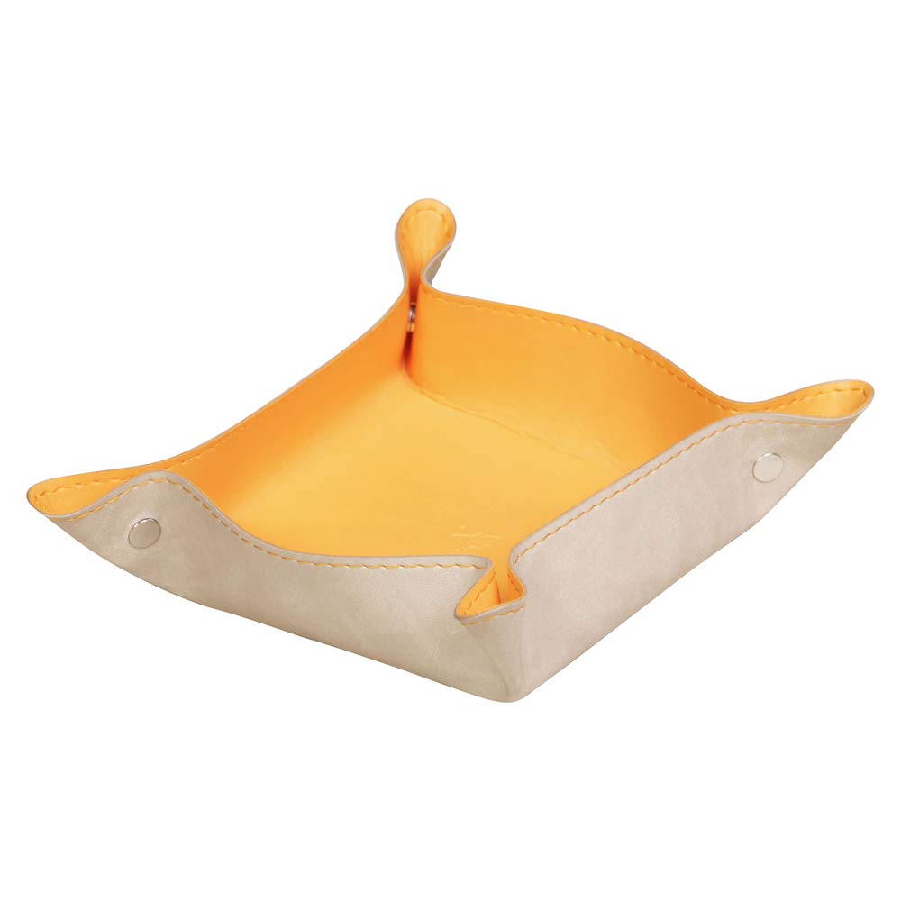 Rhodia Beige Reversible Desk Organizer 12x12x4.5cm - Perfect for Office, Home & School Stationery Storage | Pencil Holder, Pen Stand & Paper Tray