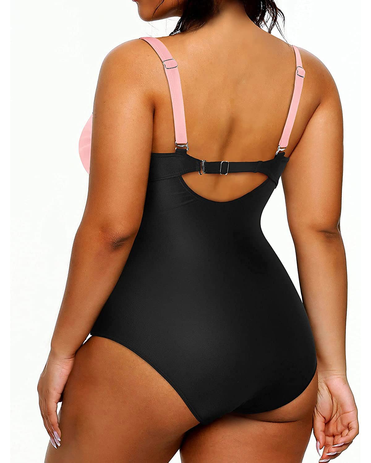 **Yonique Plus Size One Piece Swimsuit for Women - Tummy Control Slimming Bathing Suit - Perfect for Beach, Pool & Vacation**