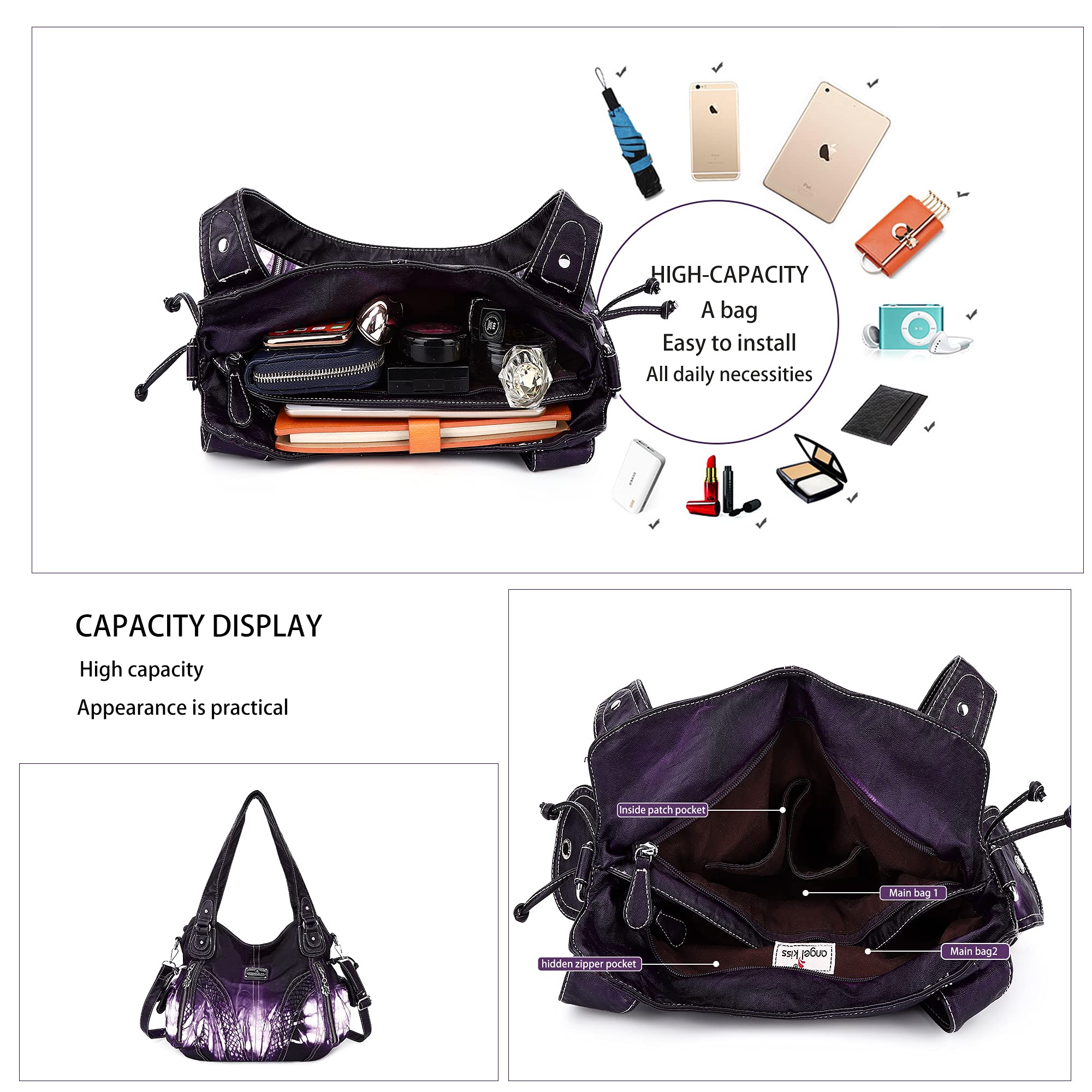 Stylish Women's Tote & Shoulder Handbags - Fashionable Synthetic Leather Purses with Top Handle for Work, Travel & Daily Use