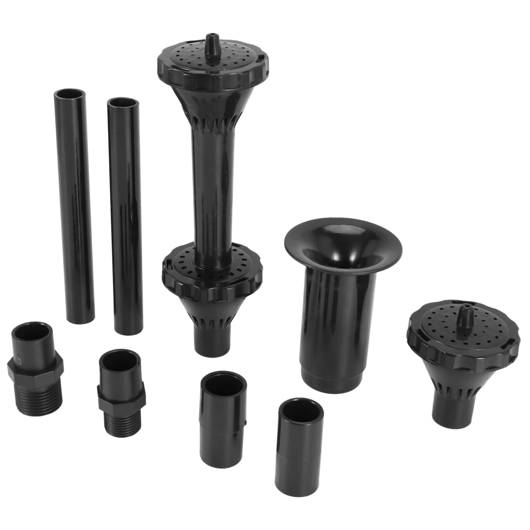 9Pcs Small Fountain Nozzle Kit for Pond, Pool & Garden - Submersible Pump Water Fountain Nozzles for Outdoor Decoration