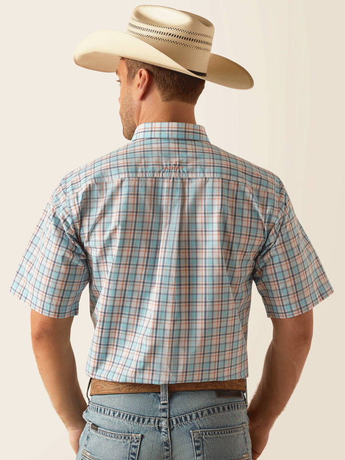 Ariat Men's Pro Series Karson Classic Fit Button-Down Shirt - Sky Blue - Western Work & Casual Wear for Ranch, Rodeo & Outdoor Activities