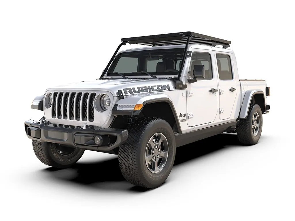 Jeep Gladiator JT Front Runner Outfitters Extreme Slimline II Roof Rack Kit - Heavy Duty Aluminum Cargo Carrier for Off-Road Adventures & Camping Gear Storage