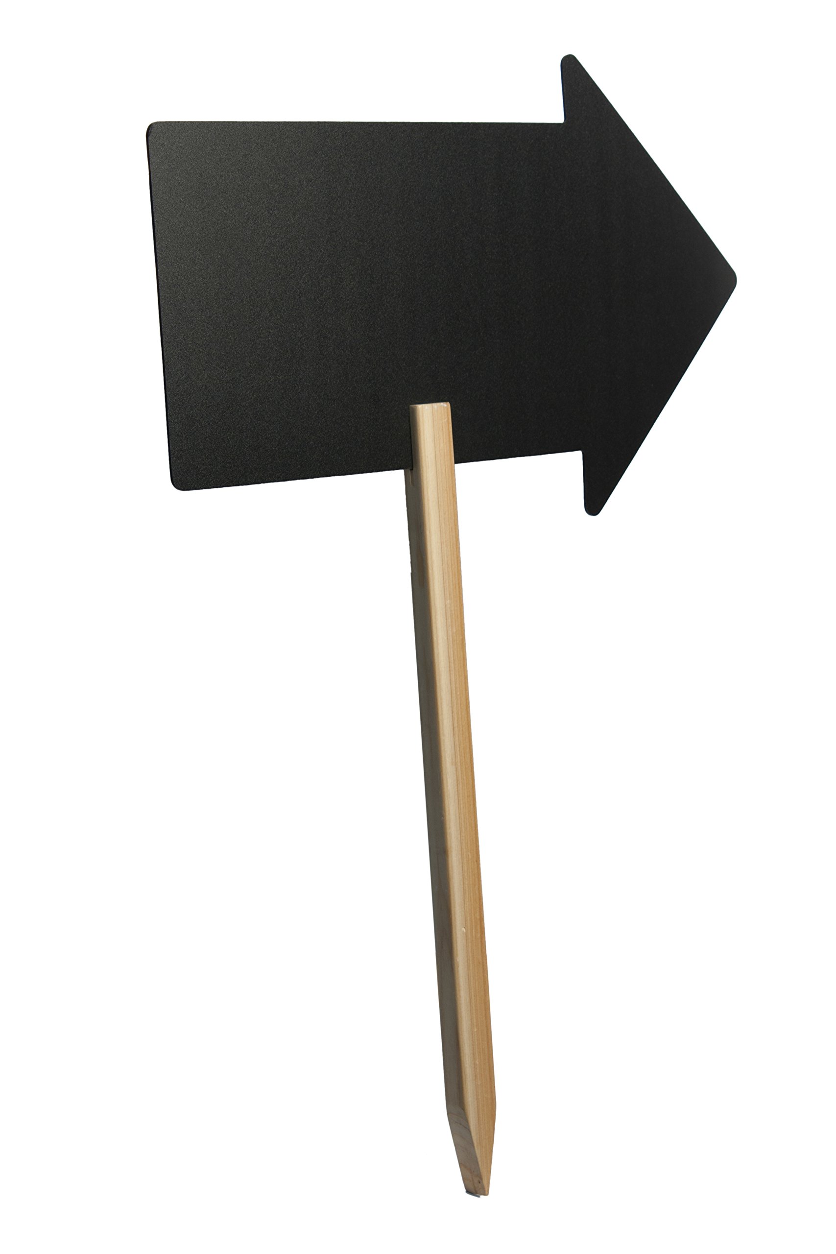Silhouette Arrow Chalkboard Sign with Chalk Marker & Wooden Stand - FBS-ARROW | Perfect for Weddings, Cafes, and Home Decor