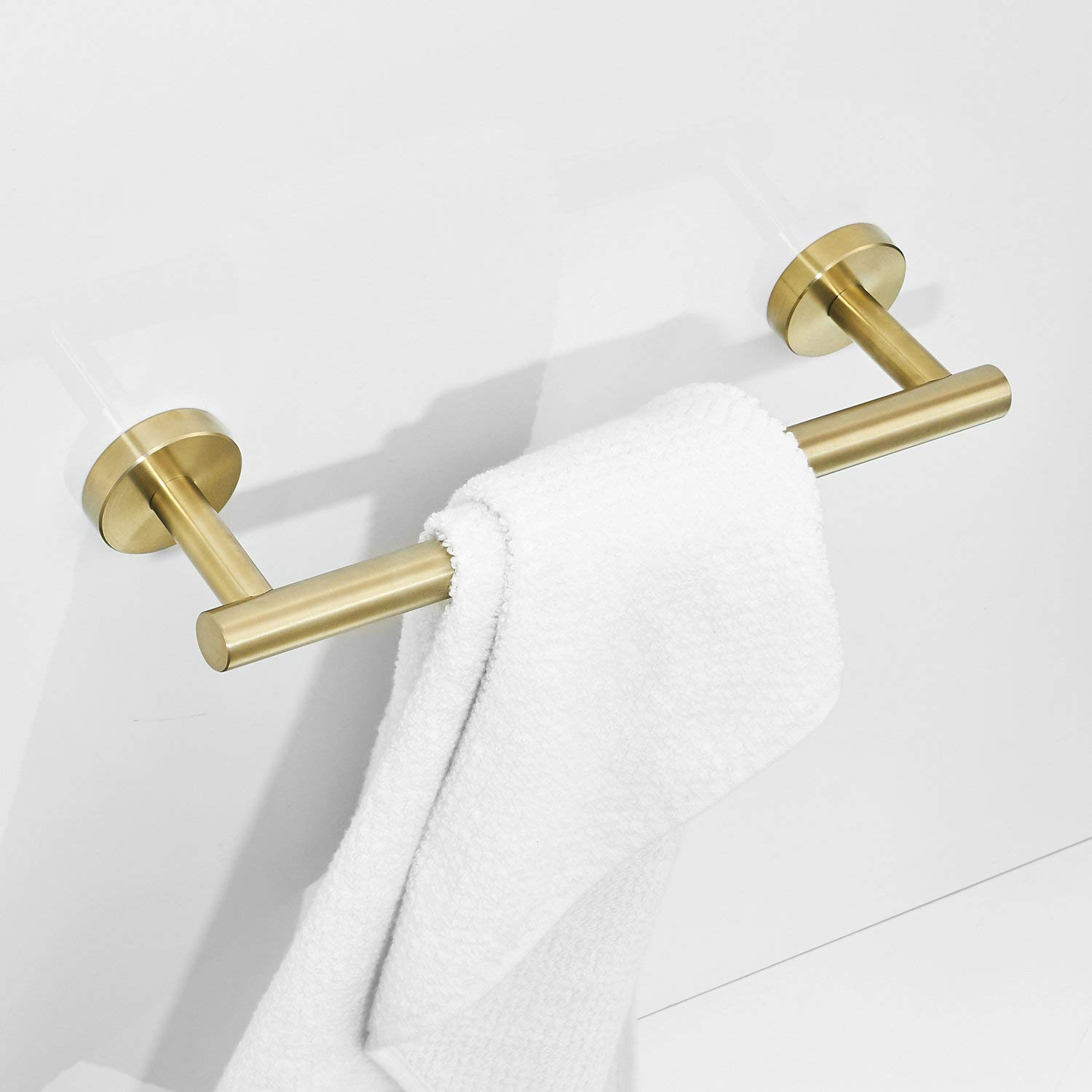 30 cm Brushed Gold Stainless Steel Single Towel Bar - Wall Mount Bathroom Towel Rack by Leekayer - Perfect for Modern Bathrooms & Spa-Like Home Decor