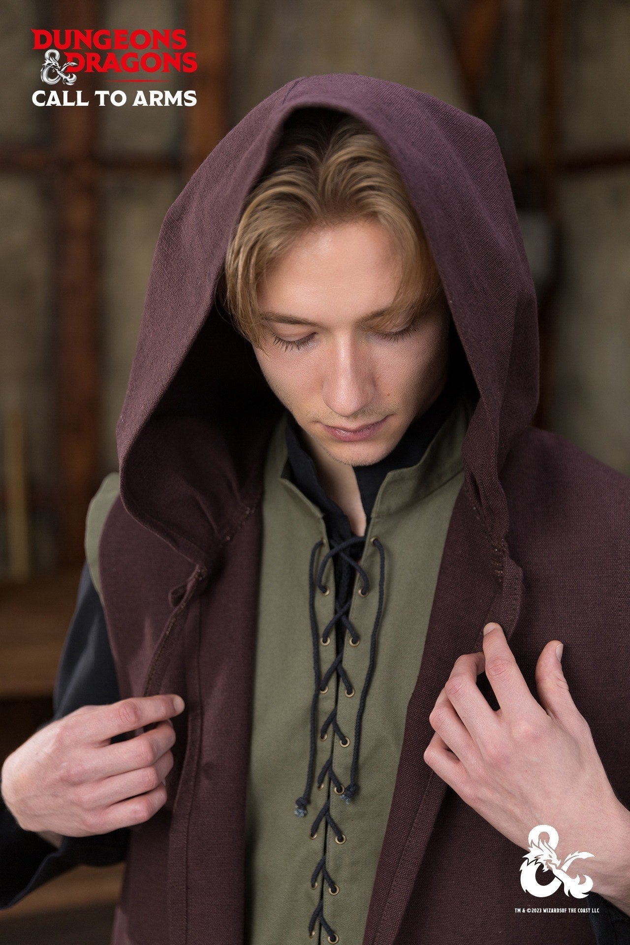 Dungeons & Dragons Ranger Coat - Brown Leather Fantasy Costume for Cosplay, LARP & Medieval Renaissance Fairs | Perfect for D&D Adventurers & Fantasy Enthusiasts