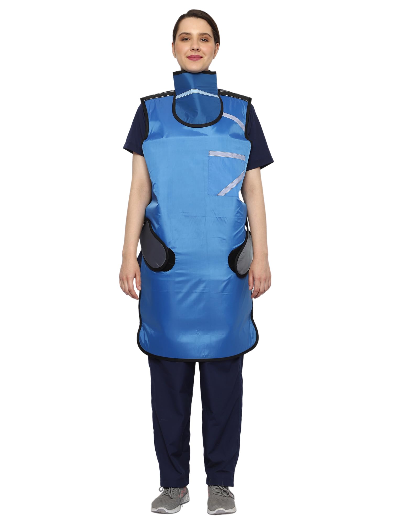 Professional Lead Apron and Thyroid Shield Set - 0.5mm Pb Equivalent X-Ray Protection for Medical & Dental Use | Durable Hanger for Radiology, Fluoroscopy & Veterinary Clinics