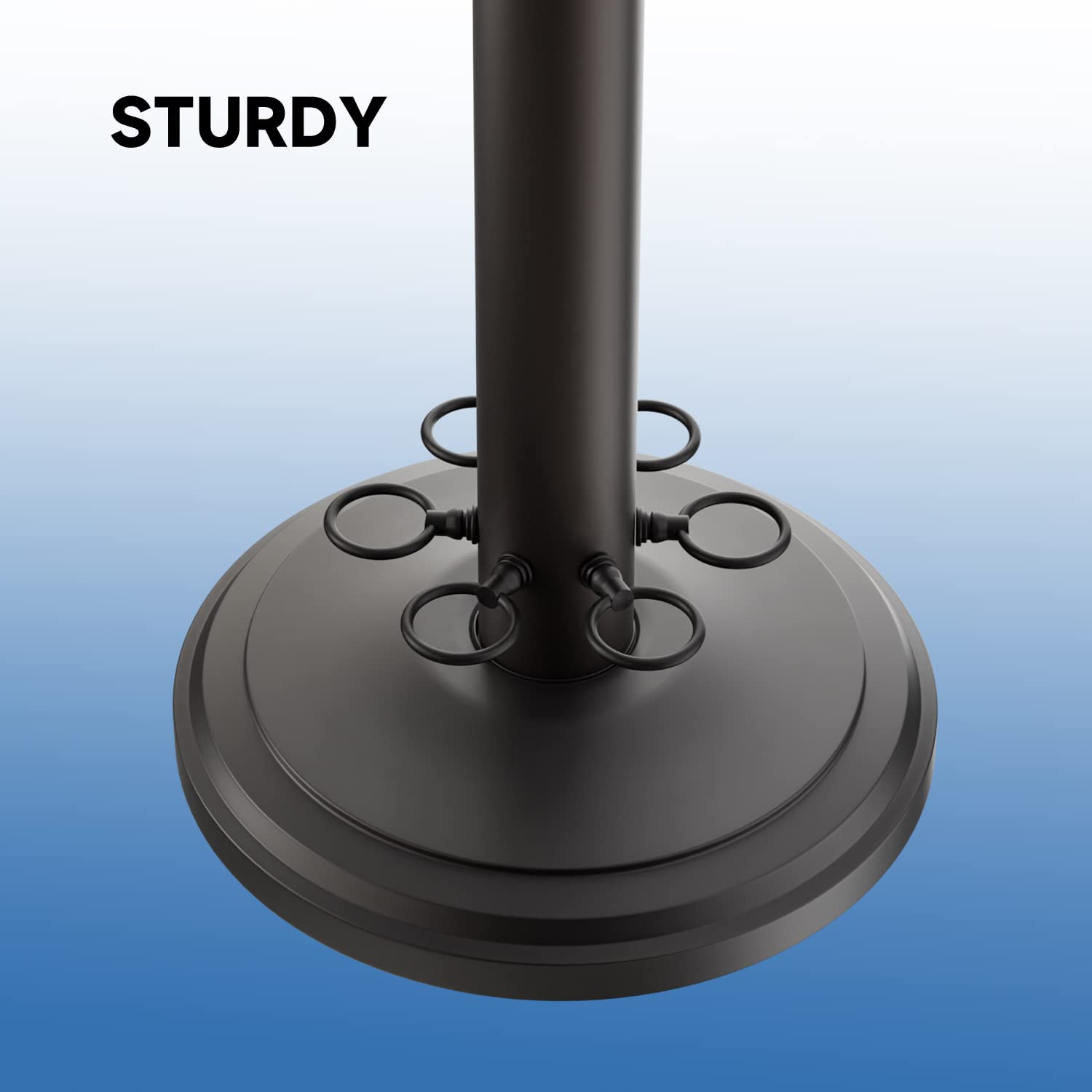 GSE Games & Sports Expert 6-Slot Metal Billiard Pool Cue Rack - Stand Style Cue Holder for Pool Sticks (Multiple Colors) - Perfect for Home Game Rooms, Bars & Billiard Clubs