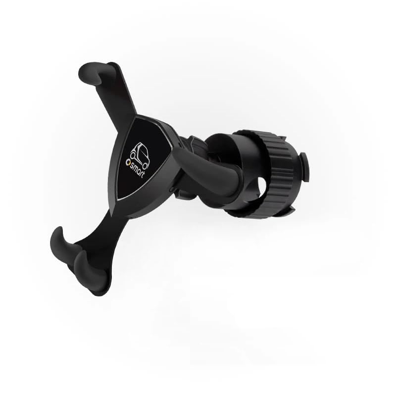 ZUOBYMBC Universal Air Vent Car Phone Holder for Smart Forfour Fortwo 453 2015-2019 - 360° Rotatable Dashboard Phone Mount Cradle - Black - Perfect for GPS Navigation & Hands-Free Driving