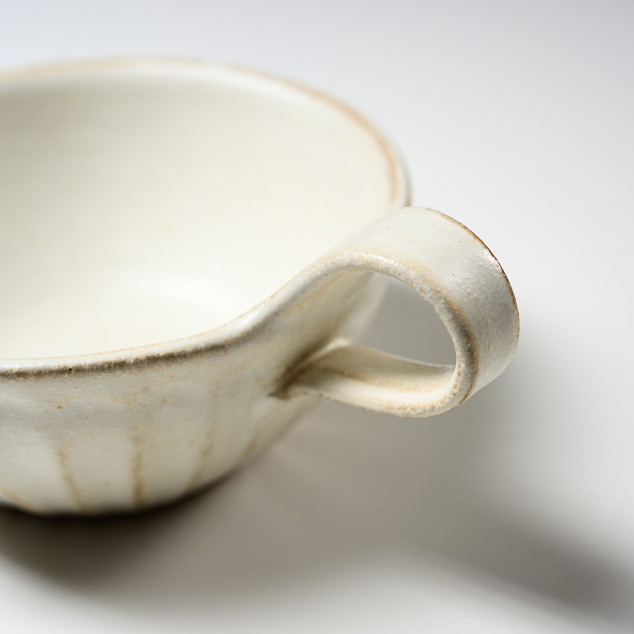 Wakasama Kiln Kinari Soup Mug - 270ml Handmade Ceramic Bowl for Miso Soup, Ramen & Noodles | Japanese Pottery for Home & Restaurant Use