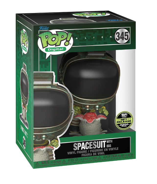 2200 Piece Funko Pop Alien Spacesuit Collectible with Exclusive Egg NFT Redemption - Perfect for Sci-Fi Fans & NFT Collectors