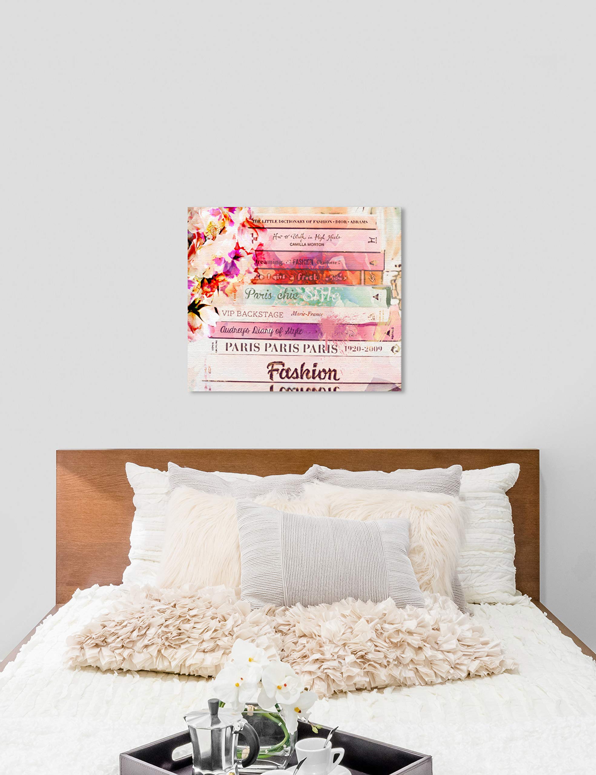 Oliver Gal Artist Co. Spring Romantic Books Wall Art Canvas Prints - Fashion & Glam Home Décor for Living Room, Bedroom & Office Decorations