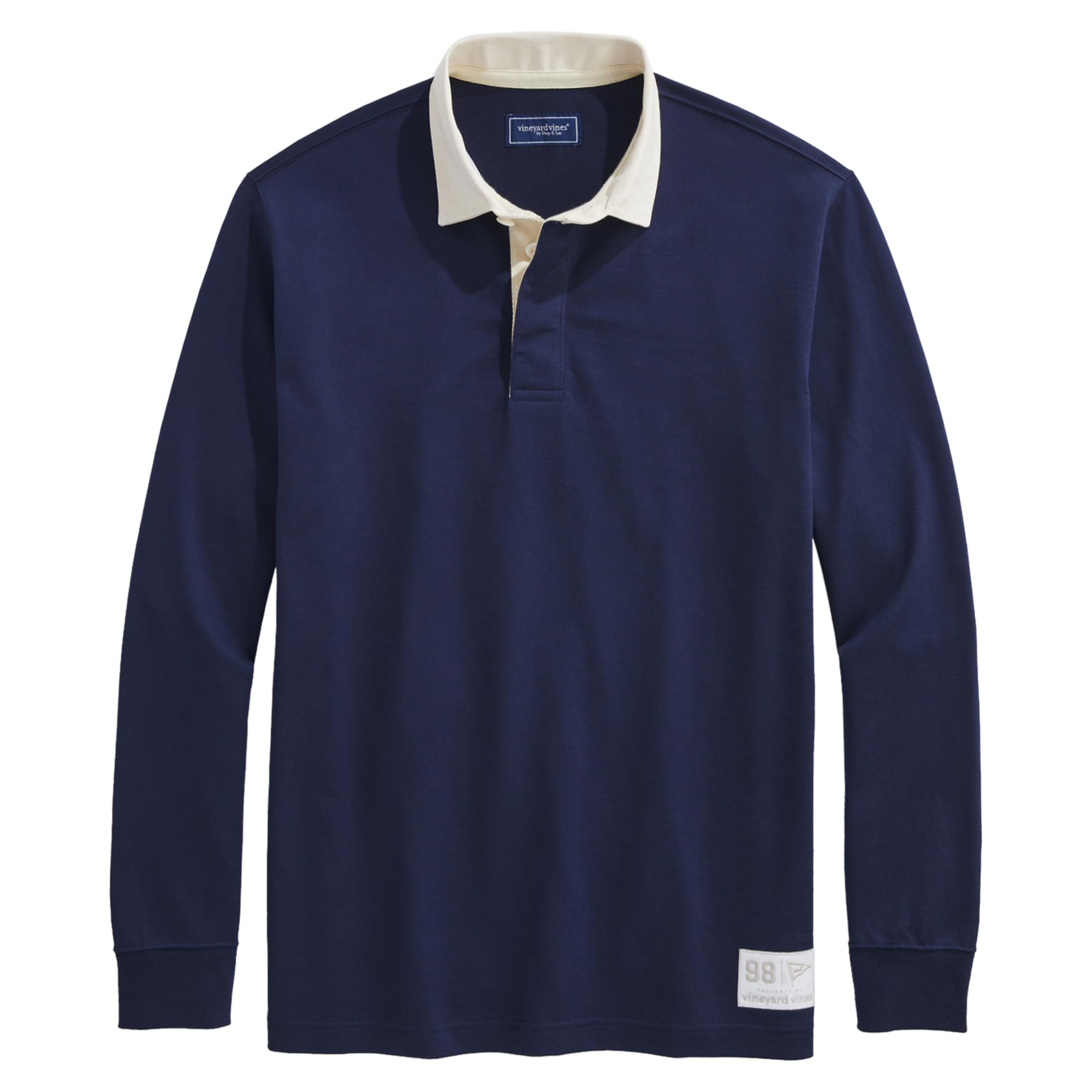 Vineyard Vines Men's Rugby Shirt - Classic Striped Polo for Casual & Preppy Style - Perfect for Golf, Yacht Club & Weekend Outings