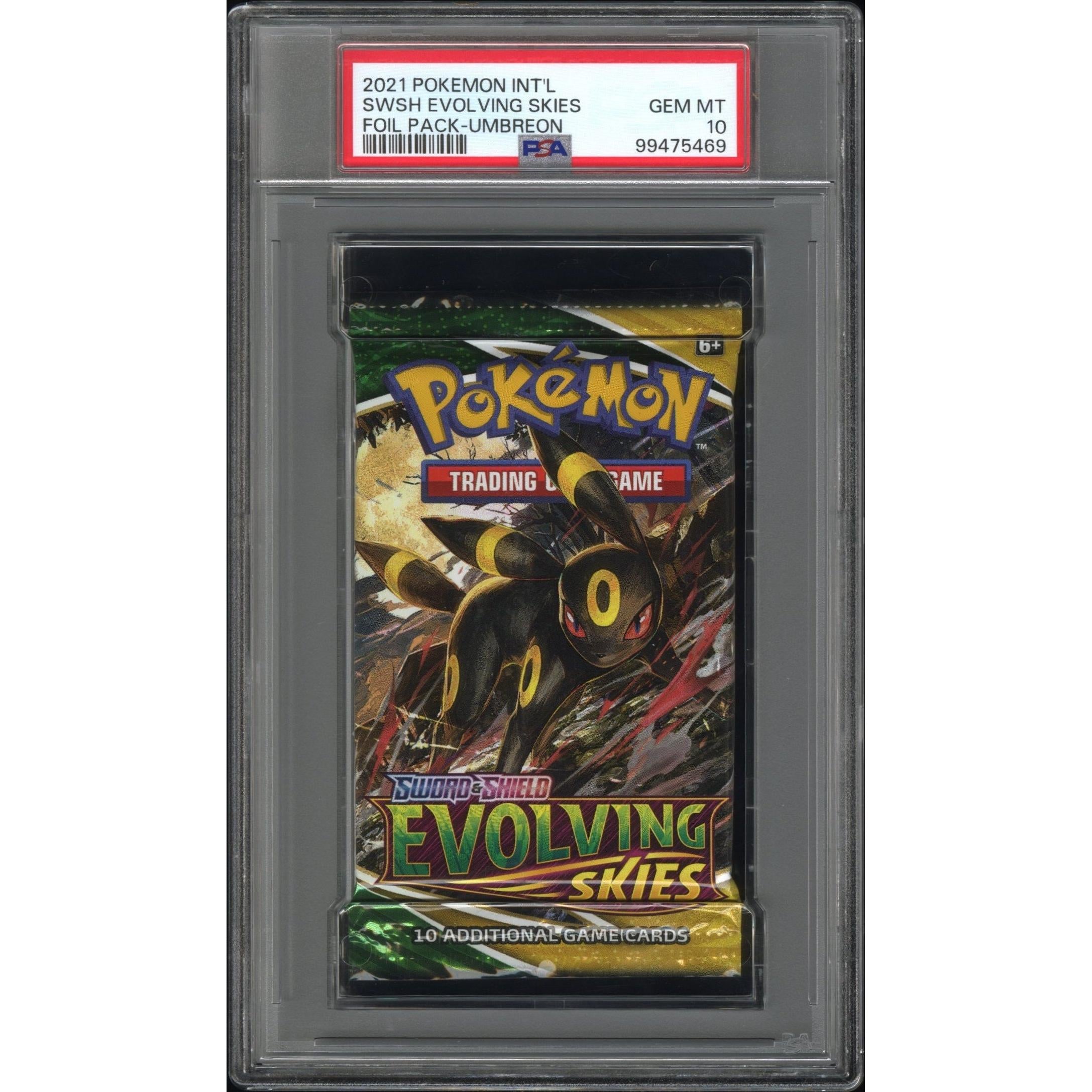 2021 Pokemon Evolving Skies Booster Pack - Umbreon PSA 10 Graded Card | Collectible Trading Card Game for Players & Investors | Perfect for Tournaments, Gifts & Display Cases