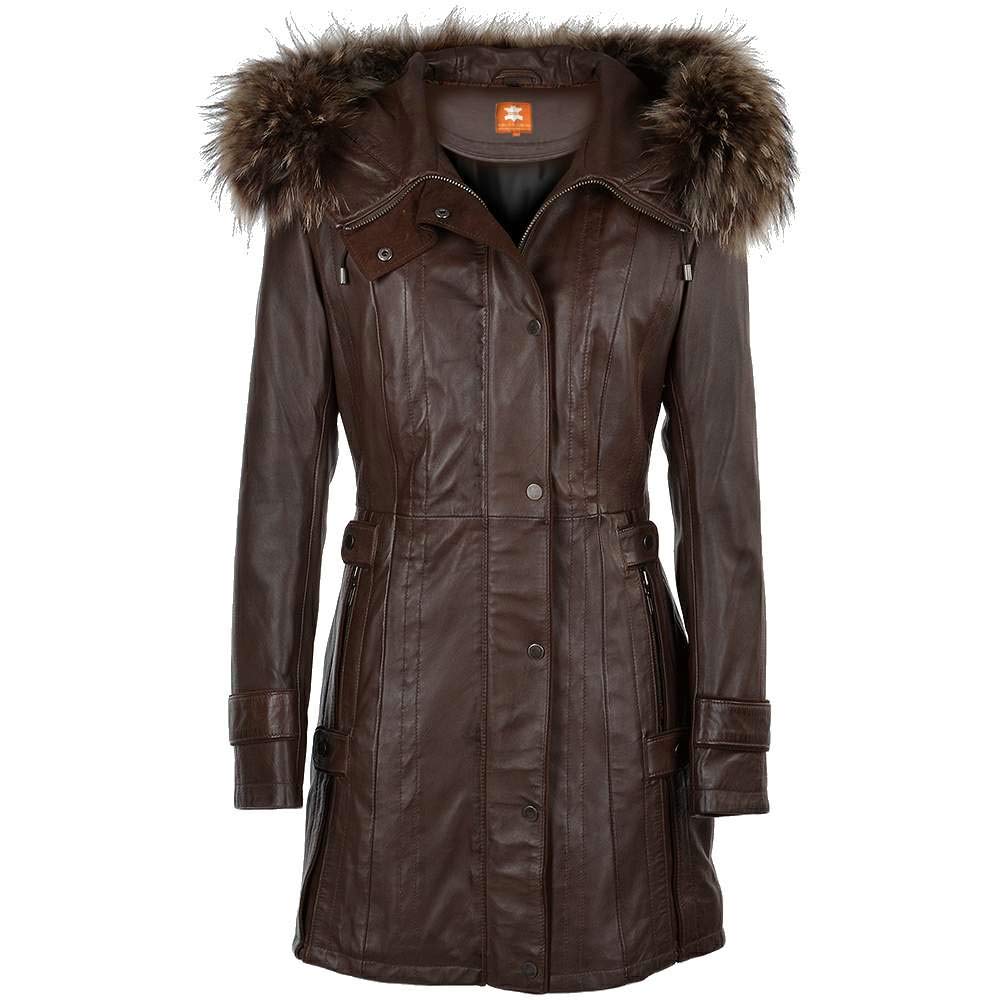 Premium Black Glossy Genuine Lambskin Leather Trench Coat for Women - Elegant Long Jacket for Business, Evening & Winter Wear - Amazon Fashion
