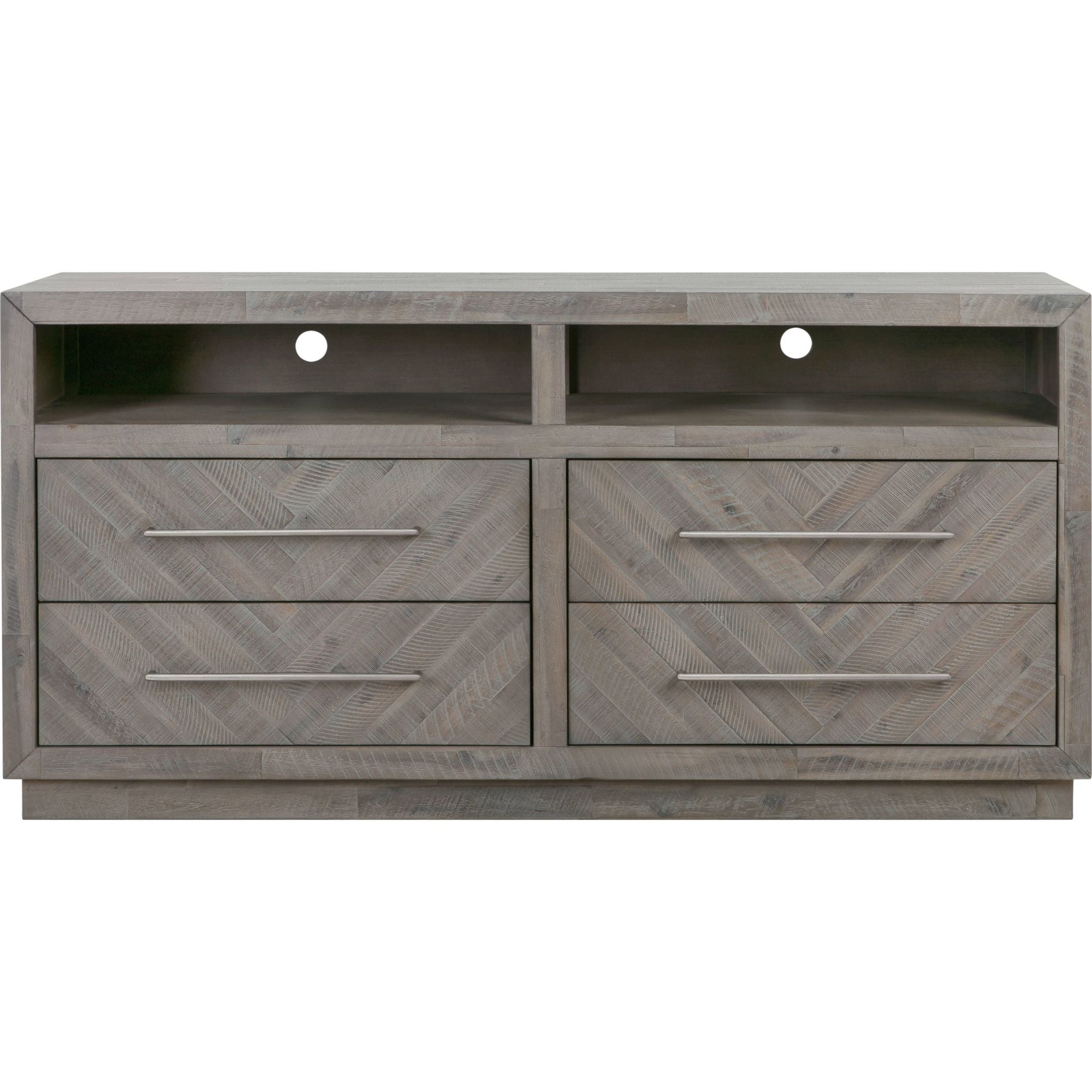 Rustic Latte Alexandra Console Table - Farmhouse Style Entryway Table for Hallway, Living Room & Bedroom Decor