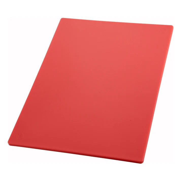 Winco 18 x 24 Inch Red Plastic Cutting Board - NSF Certified Commercial Kitchen Chopping Board for Meat, Vegetables & Food Prep - Perfect for Restaurants, Catering & Home Kitchens