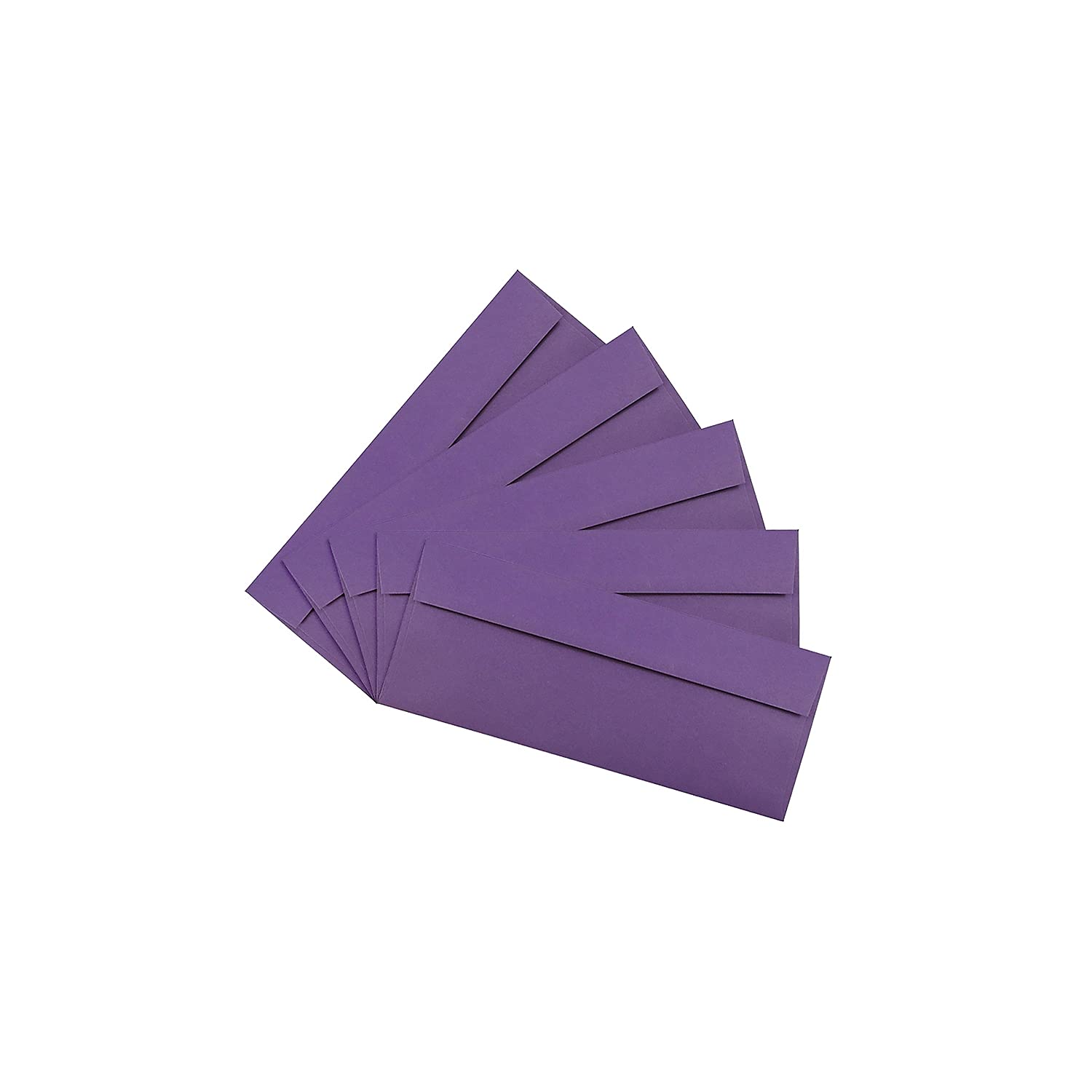 Premium #10 Business Envelopes - Peel & Seal, 4 1/8x9 1/2, Dark Purple (50 Pack) for Office & Mailing