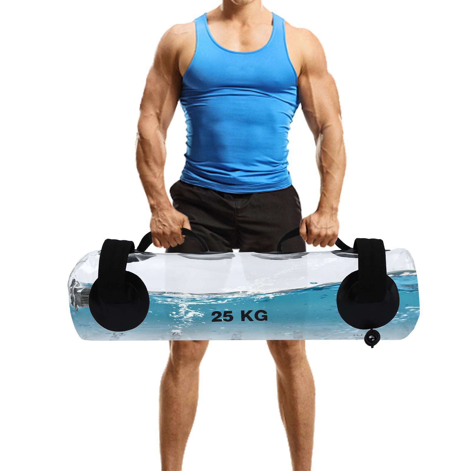Fitness Water Weight Aqua Bag - Portable Stability Training Equipment with Adjustable Water Weight | Original Aqua Training Bag Alternative to Sandbags | Perfect for Home Gym, Outdoor Workouts & Martial Arts Training