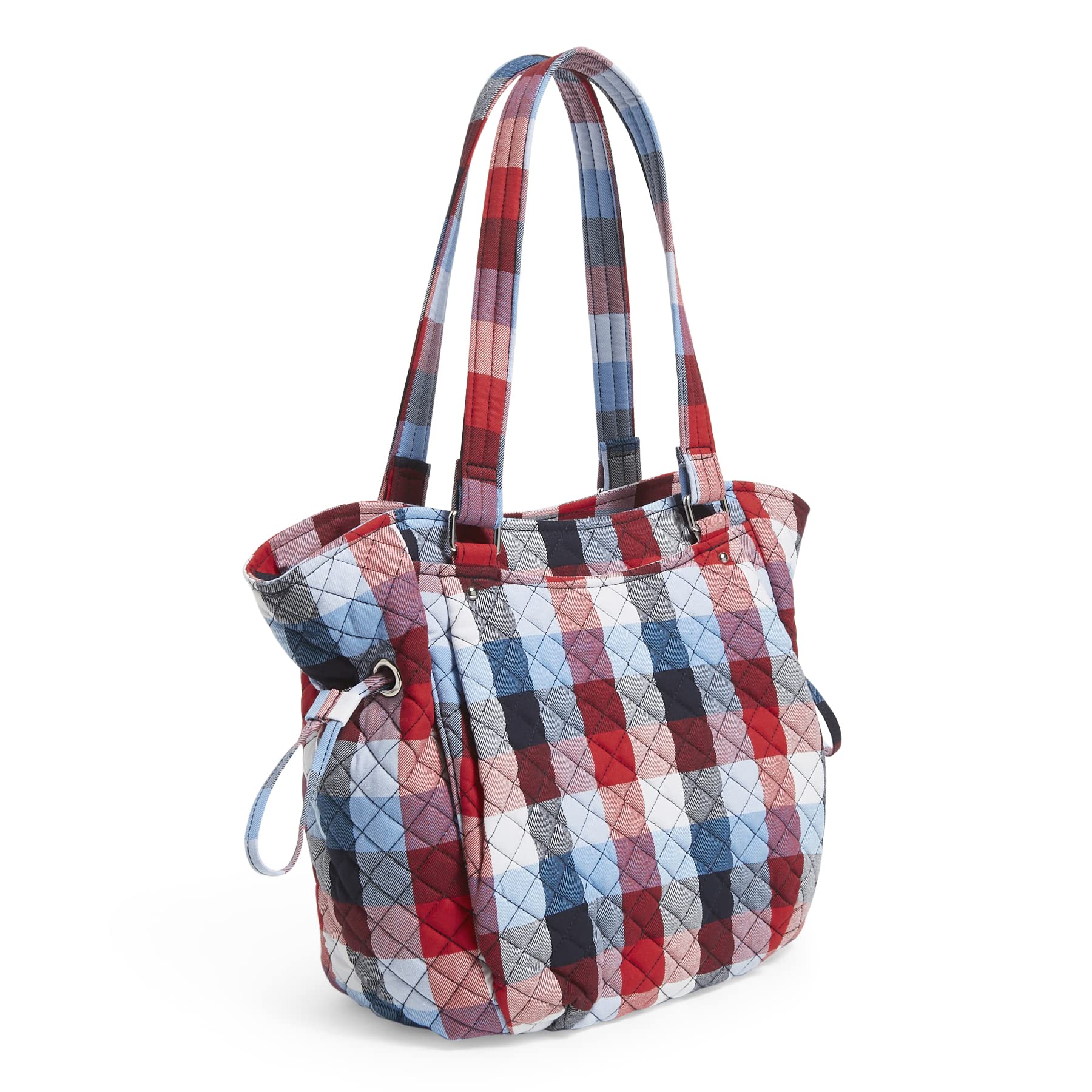 Vera Bradley Women's Cotton Glenna Satchel Purse - Stylish Crossbody Handbag for Work, Travel & Everyday Use | Lightweight & Durable Shoulder Bag