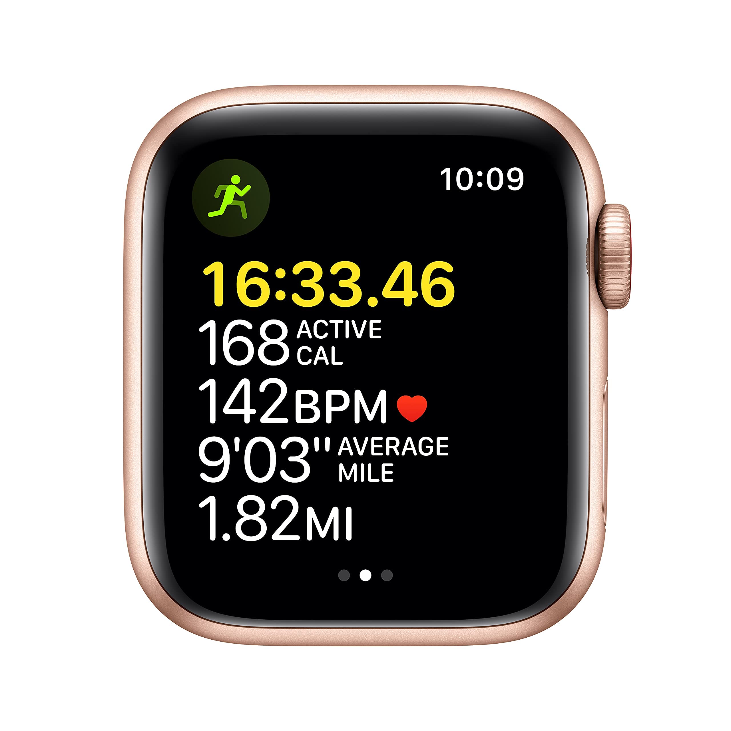 Apple Watch SE (GPS + Cellular, 40mm) - Gold Aluminum Case with Maize/White Sport Band - Certified Refurbished | Perfect for Fitness Tracking, Calls & Notifications on the Go