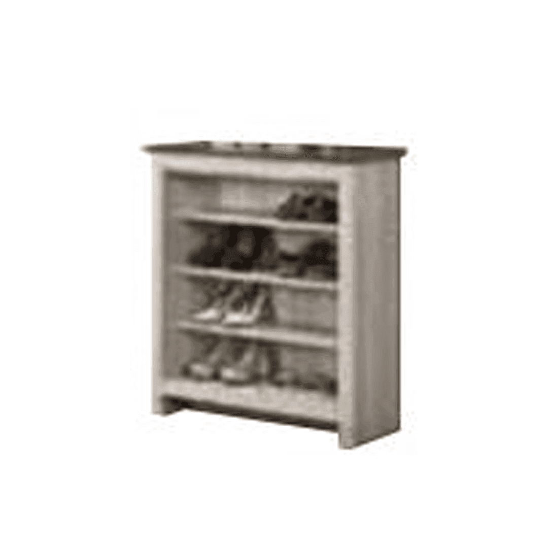 Dutton 2-Door Rustic Wooden Shoe Storage Cabinet - Organize Entryway, Hallway & Closet Shoes | Farmhouse Style Entry Storage Solution