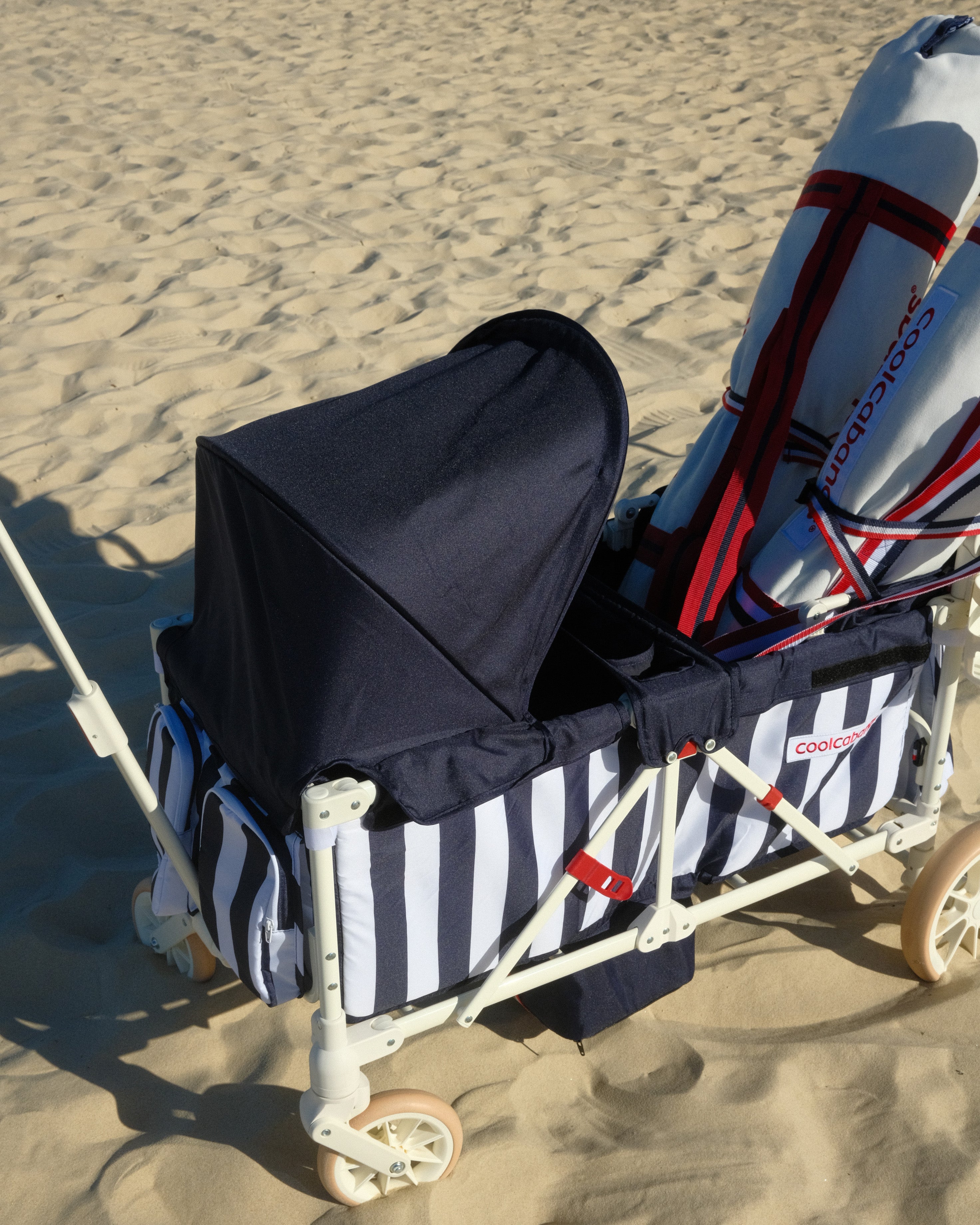 Best Double Stroller & Beach Cart for Toddlers - Lightweight, Foldable, All-Terrain Baby Stroller with Canopy - Perfect for Shopping, Travel, Beach & Outdoor Adventures