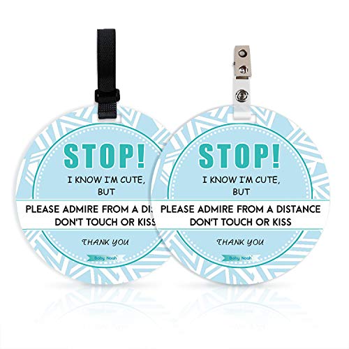 No Touch Baby Car Seat Sign - Safety Stroller Tag for Newborns & Preemies