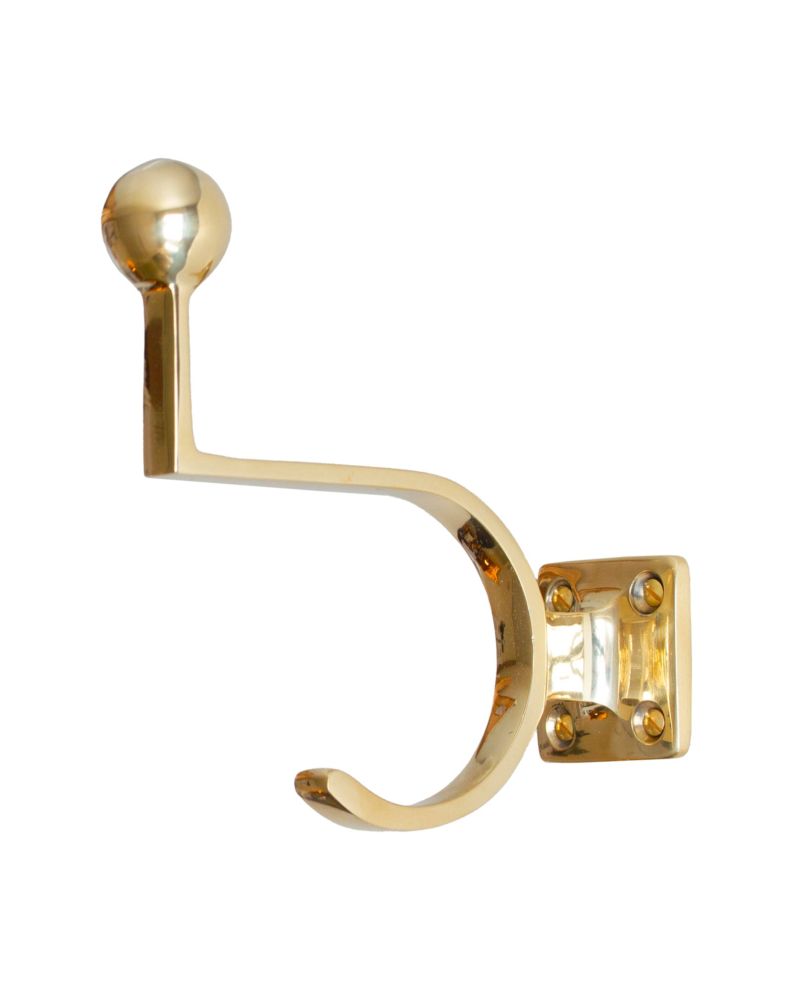 Vintage Fehrlins 3228 Brass Coat Hook - Antique Style Wall Hanger for Hats, Robes & Coats - Perfect for Bedroom, Entryway & Bathroom Organization