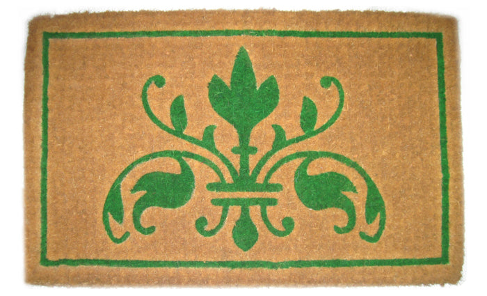 Colorful Insignia Handwoven Coconut Fiber Doormat - Non-Slip, Durable & Eco-Friendly Welcome Mat for Front Door, Porch, Patio & Entryway Decor
