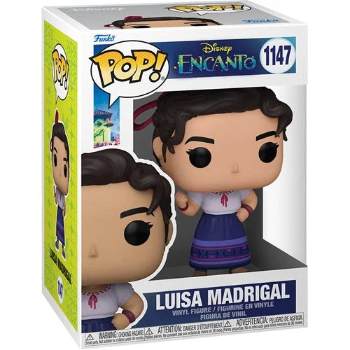 Encanto Luisa Madrigal Pop! Vinyl Figure #1147 - Disney Collectible Toy for Fans & Gift Idea | Perfect for Display, Birthday Presents, and Movie Memorabilia Collections